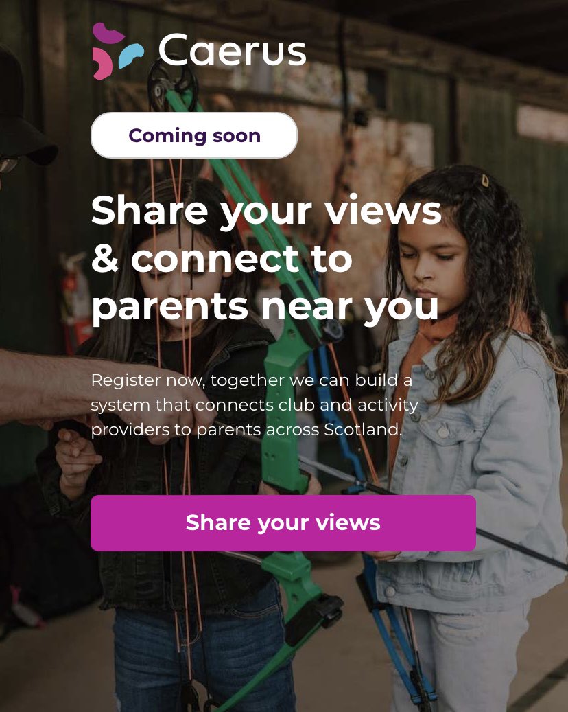 Calling children’s activity groups in🏴󠁧󠁢󠁳󠁣󠁴󠁿? We are working with <a href="/scotgov/">Scottish Government</a> #schoolagechildcare team as part of <a href="/CivTechScotland/">CivTech Scotland</a> to understand supply &amp; demand of #schoolagechildcare. We are gathering data to support the policy team. 
Have your say: unregprovider.caerus.scot
Please share.