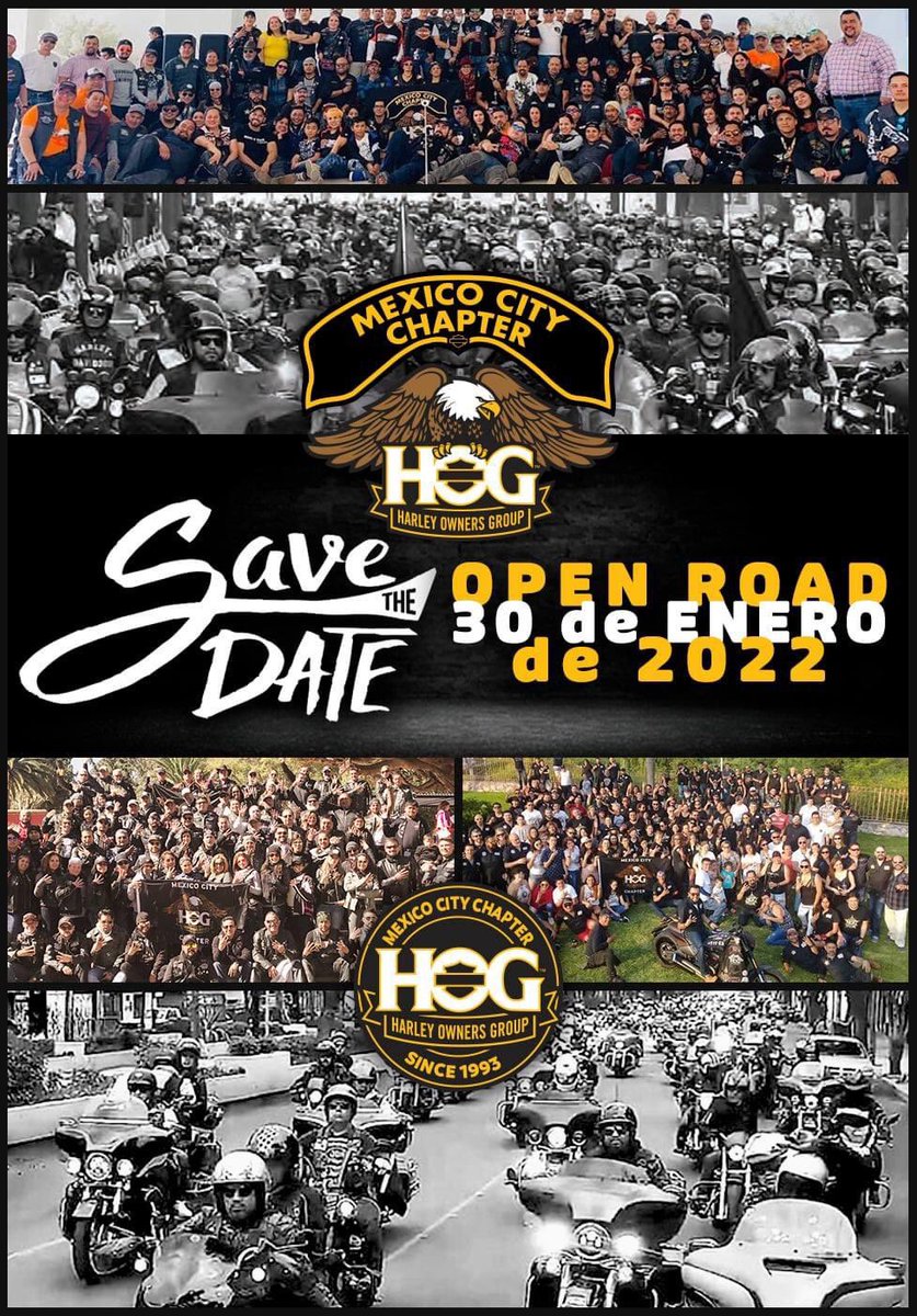 HOG_M_X's tweet photo. Bienvenida toda la comunidad Biker a nuestro #OpenRoad este 30 de Enero #HarleyDavidson #HogMcc #AllForFreedomFreedomForAll #LiveToRideRideToLive https://t.co/zkFrF0GT4K