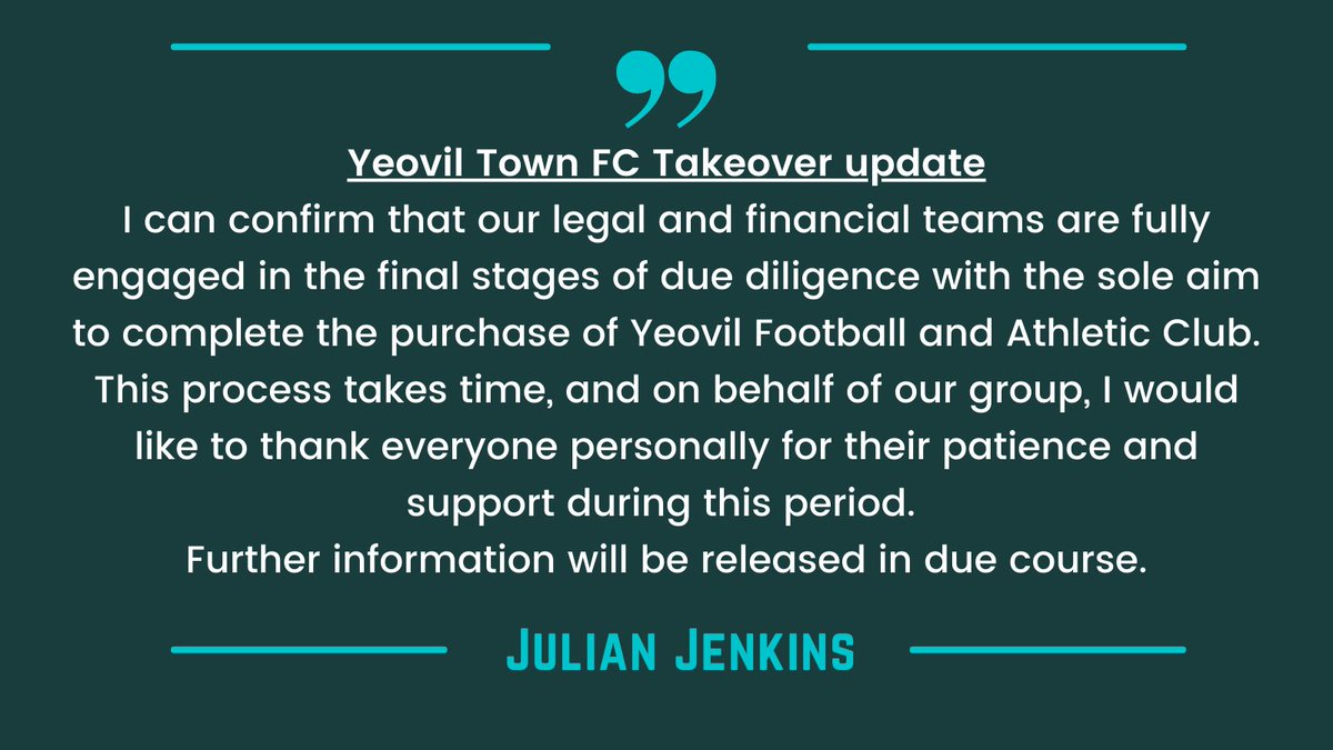 JulianJenkins's tweet photo. A statement on behalf of our group. #ytfc #Glovers https://t.co/0dwzzqcWIy