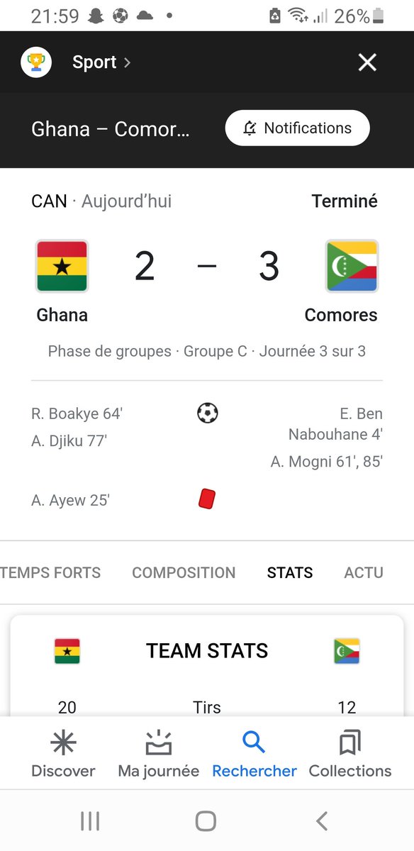 ElejaMss's tweet photo. Ont l'a fait 🇰🇲👊🏾 #TeamComoros #CAN2022 #COMGAB https://t.co/wdEWzfd6NX