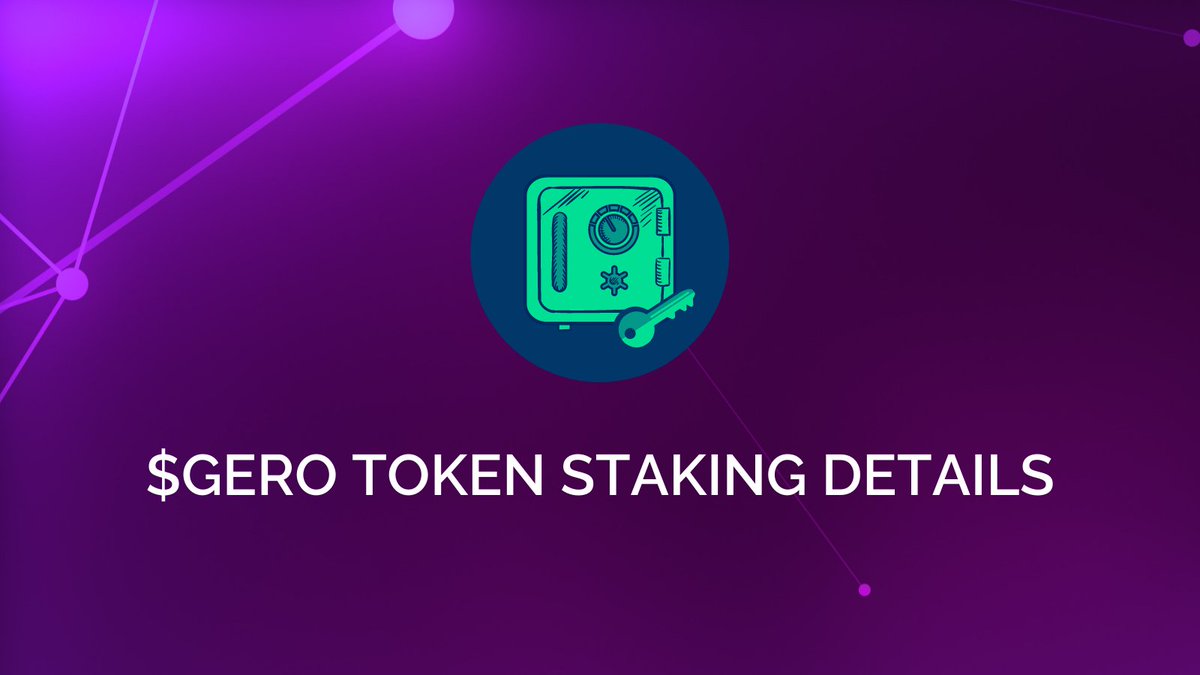 $GERO CEX Listing &amp; Staking Details:

💠 When: Tomorrow, Jan 19 at 3pm UTC

💠 Where:  cex.adax.pro 

💠 Pairs: USDT/GERO and ADA/GERO

🪙 Staking launched at the same time on <a href="/adax_pro/">ADAX PRO</a> platform

🪙 120-160% APY

Learn more 👉 bit.ly/3fBCEhn