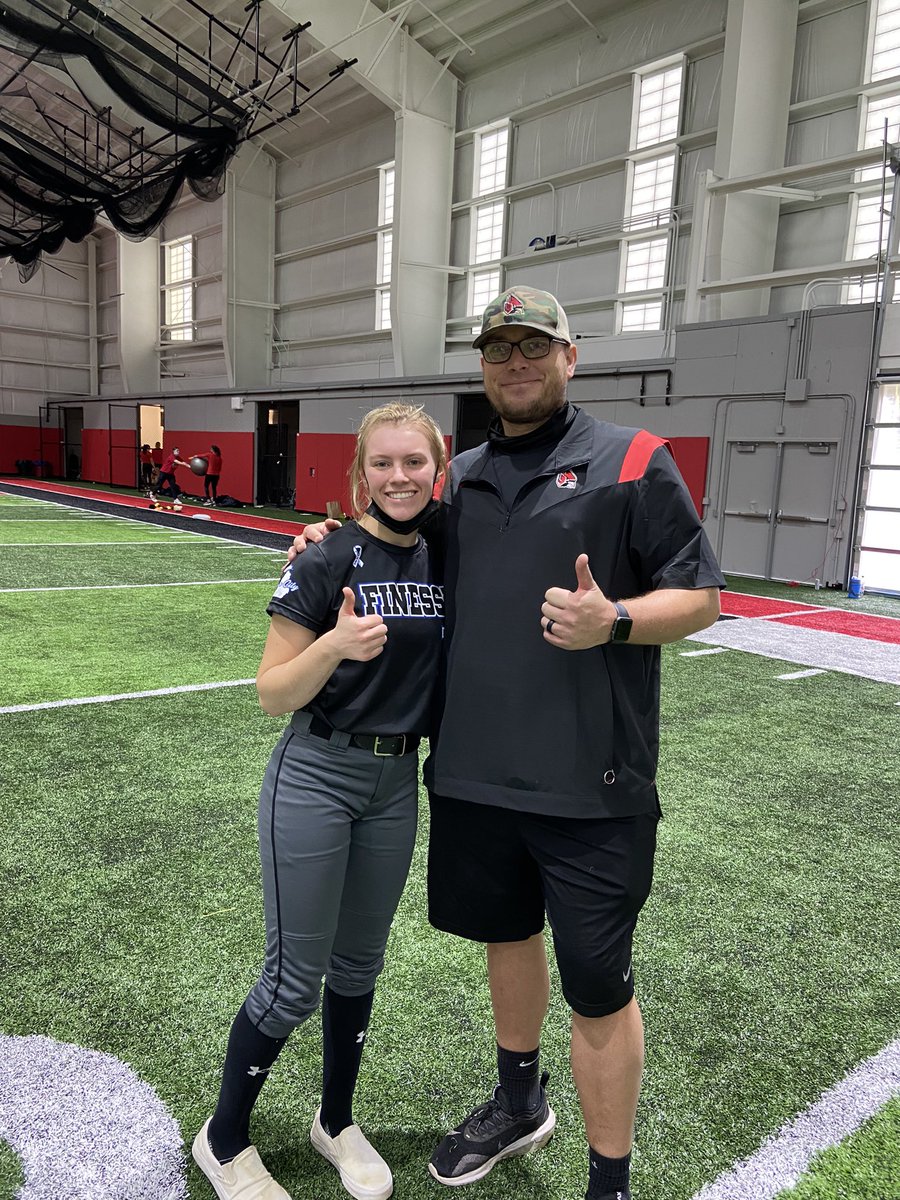 Thank you <a href="/BallStateSB/">Ball State Softball</a> for an amazing camp on Saturday. I learned a few new things and had a lot of fun! <a href="/Coach_LWood/">Lacy Schurr (Wood)</a> @Finesse16Burras