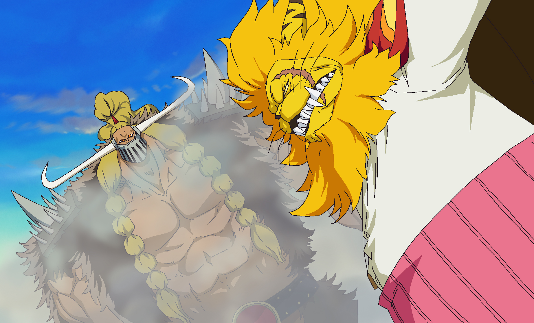 One Piece Wanda Tells The Straw Hats What Happened Recently On Zou Including The Battle With Jack And The Fate Of The Minks The Straw Hats Visit Cat Viper One