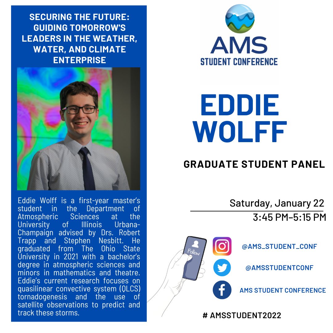 AMSBoSA's tweet photo. Letโs give a shout-out to the speakers for the Graduate Student Panel! ๐ฃ๐
#AMS2022 #AMSStudent2022 https://t.co/i9CPYo97JN