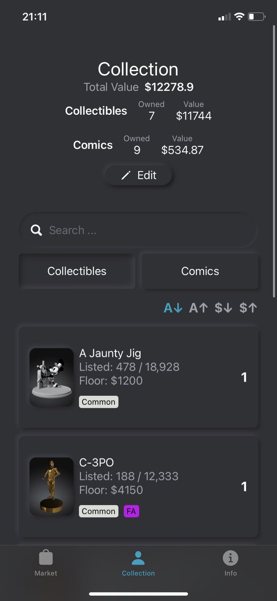 Finally passed 10k! Only started in October so this makes me super happy! Let’s go! I love this community <a href="/veve_official/">VeVe | Digital Collectibles</a> #VeVeFam