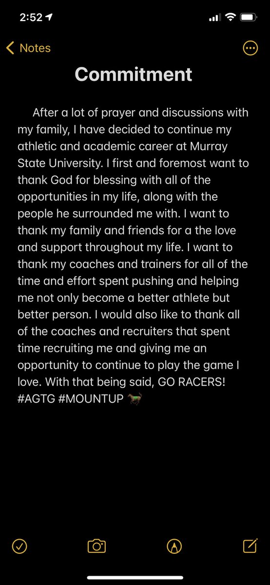 COMMITTED! <a href="/Coach__MikeB/">Mikie Benton</a> <a href="/CoachDSanders/">Dillon Sanders</a> <a href="/CoachDeanHood/">Dean Hood</a> #goracers🐎 #mountup