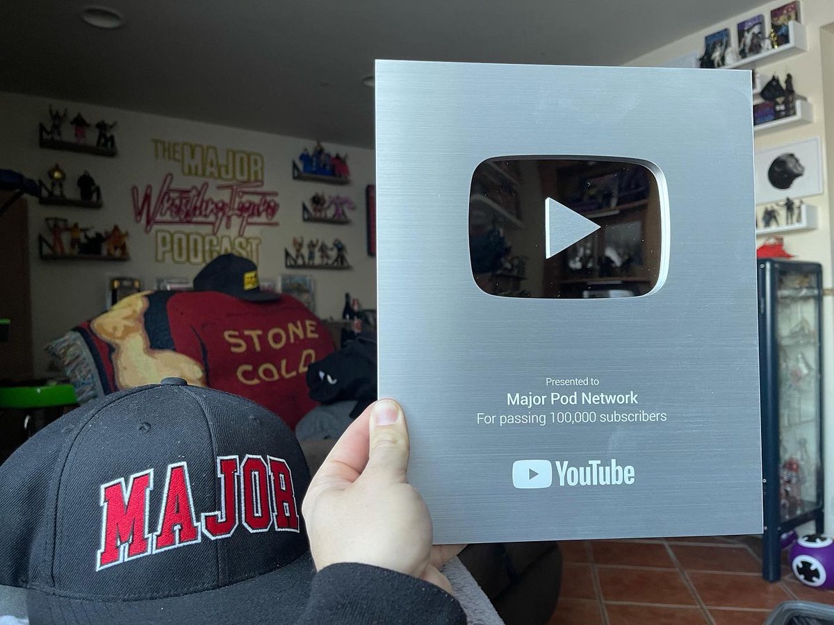 We did it!  100,000 subscribers for <a href="/majorwfpod/">Major Wrestling Figure Podcast</a> and the <a href="/majorpodnetwork/">MAJOR POD NETWORK</a> Youtube channel!

3 years later and we’re still plugging away uploading weekly content and huge projects! Excited for more fig hunts, huge history projects and unboxings!

YouTube.com/majorpodnetwork !