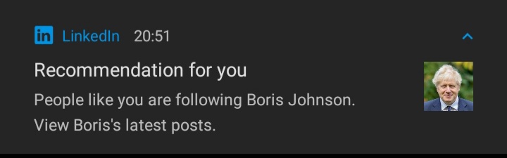 'People like me'. Starting to question myself now.