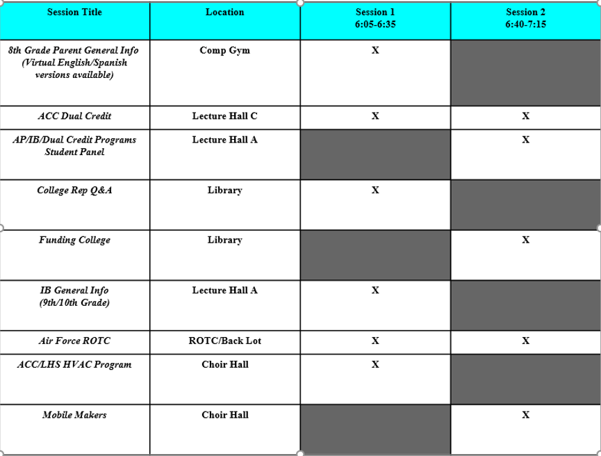 Hey Lions! Our annual Start To Finish Night is tomorrow from 5pm to 7:15pm! We are excited for you all to learn about the awesome programs and resources we have to offer! Here is the agenda of events: