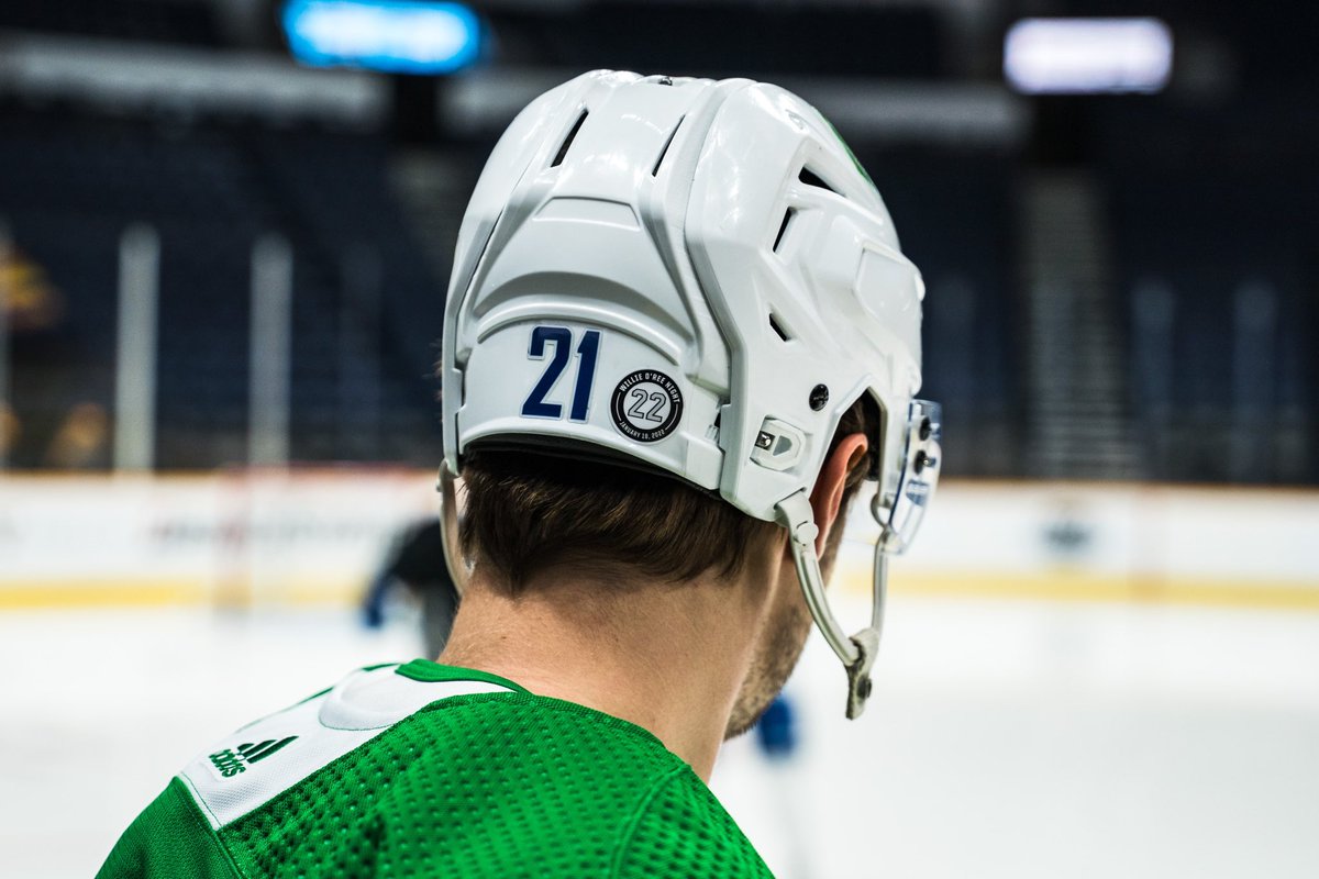 Canucks's tweet photo. We’re honouring @NHLBruins &amp; @NHL legend, Willie O’Ree for paving the way and growing the game of hockey.  #Canucks | #Willie22 https://t.co/FeMmpyENk5