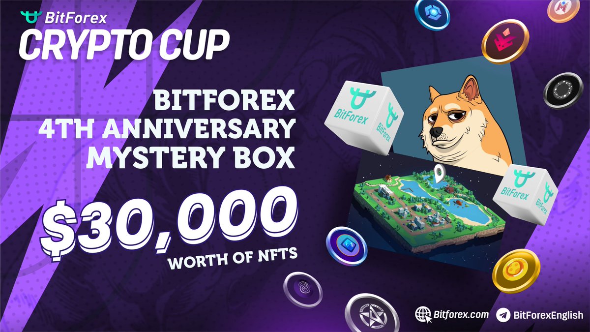 bitforexcom's tweet photo. 🥳Join #BitForex Crypto Cup and get a chance to win a Super Mystery Box with amazing NFTs.

Join #GIVEAWAY now: https://t.co/3zwzTUxbCz

#BifForex #CryptoCup #NFT #MysteryBox #NFTGame #NFTdrop https://t.co/xoQP6siSTH