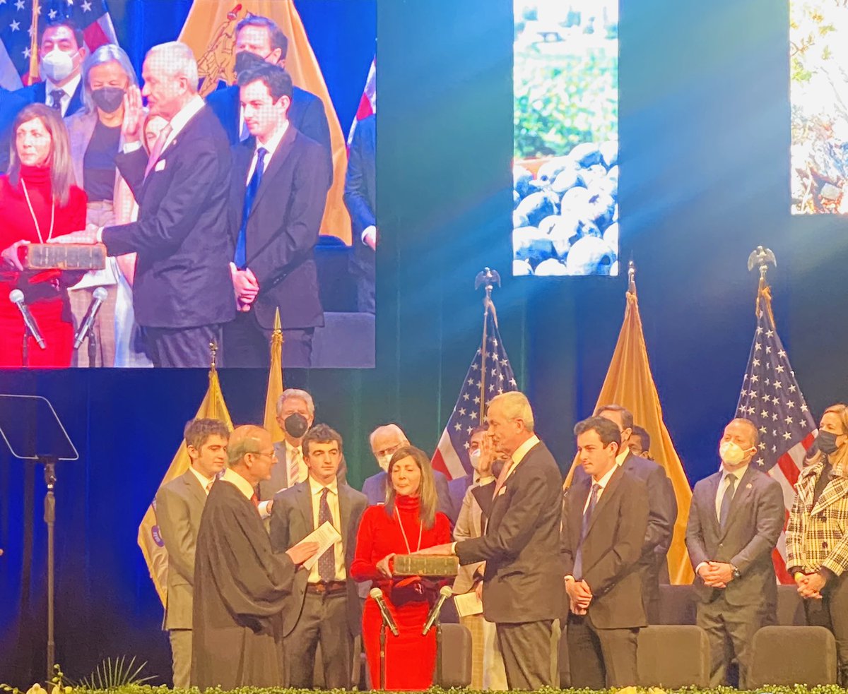 Honored to witness the inauguration of ⁦<a href="/GovMurphy/">Governor Phil Murphy</a>⁩ to his second term.  What a great day ⁦<a href="/BrendanWGill/">Brendan Gill</a>⁩