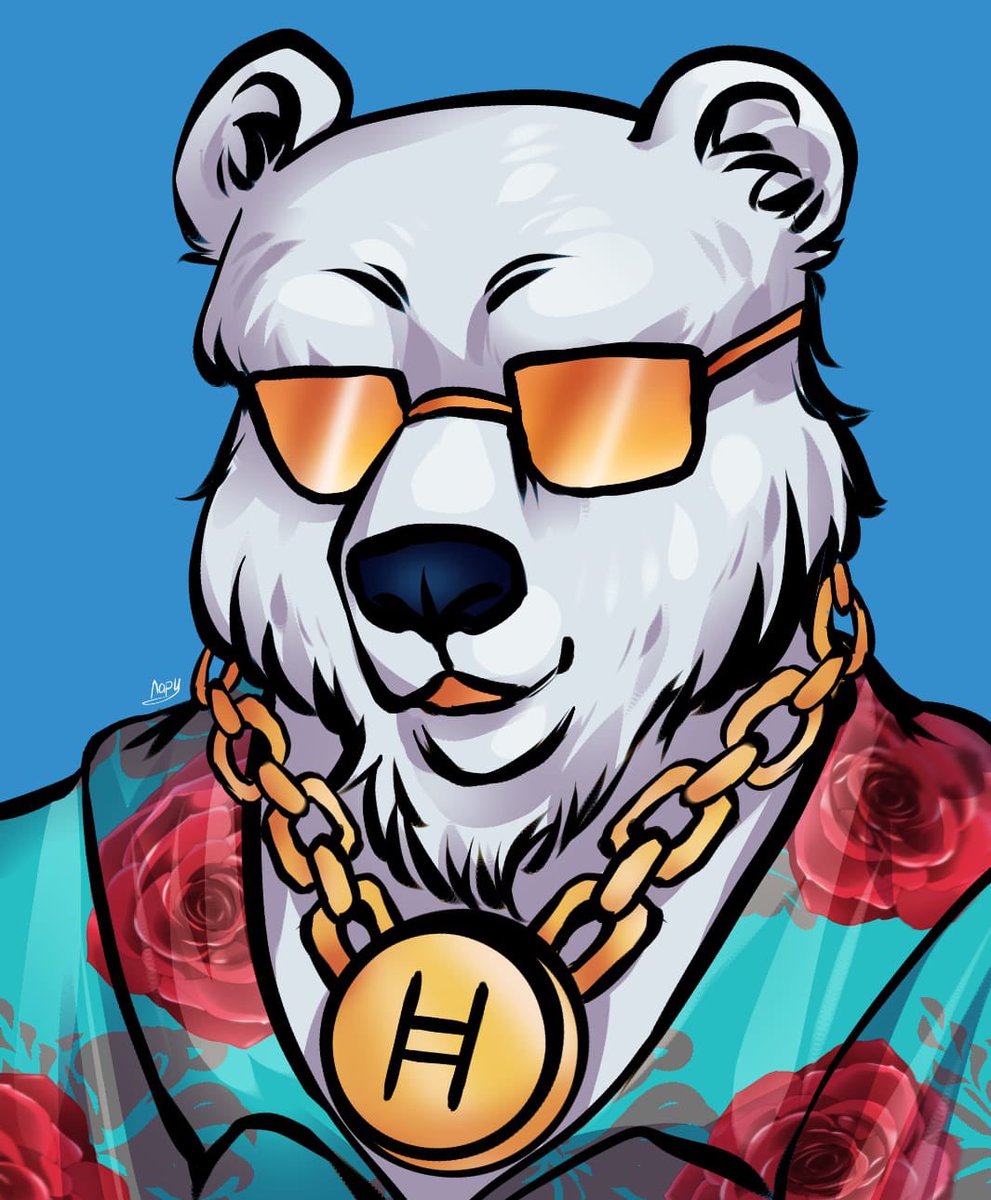 NftLemiBravo's tweet photo. 🎁Giveaway Time🎁  My new art: HederaHash Polar Bear🐻‍❄️
DM for other arts💌

✅RT&amp;❤️
✅Tag your 2 friends
✅Fallow

⏰48:00
Good Luck to everyone!
#NFTGiveaway #nftcollectors #NFTCommunity #NFTcollection #nftart #NFTartist #Giveaway https://t.co/uk0UanB9Kk