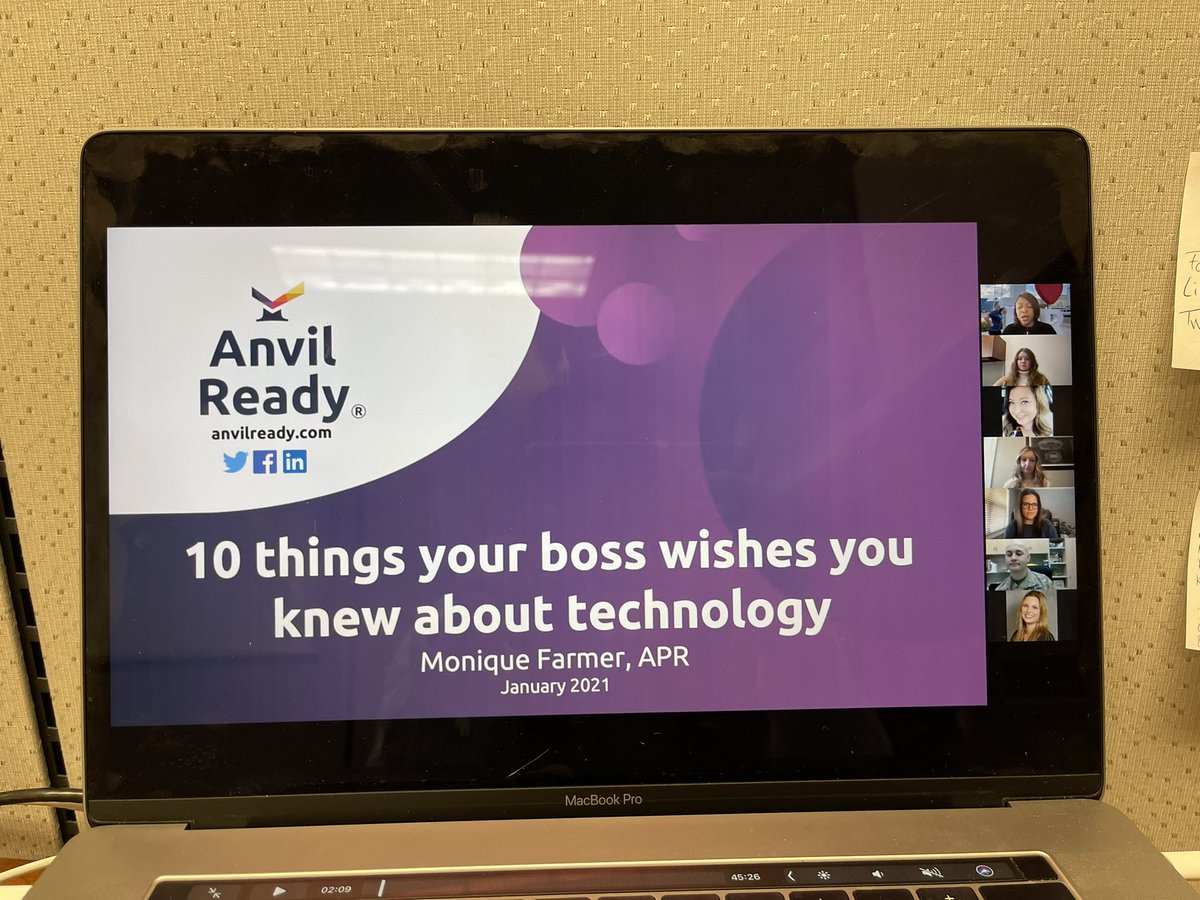 halliepr14's tweet photo. Such an informative and relevant presentation today by @PRSANebraska’s own Monique Farmer!! I will be using these tips throughout my career as technology changes. #PRandtechnology https://t.co/Lm08q9gXwV