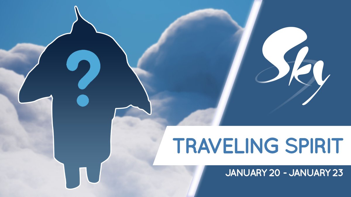 A new Traveling Spirit will be arriving in Home this Thursday! While they're visiting #thatskygame, players who have completed the Valley of Triumph level will be able to level up their expressions and progress friendship with them.

Can you guess which Spirit is visiting? 💭