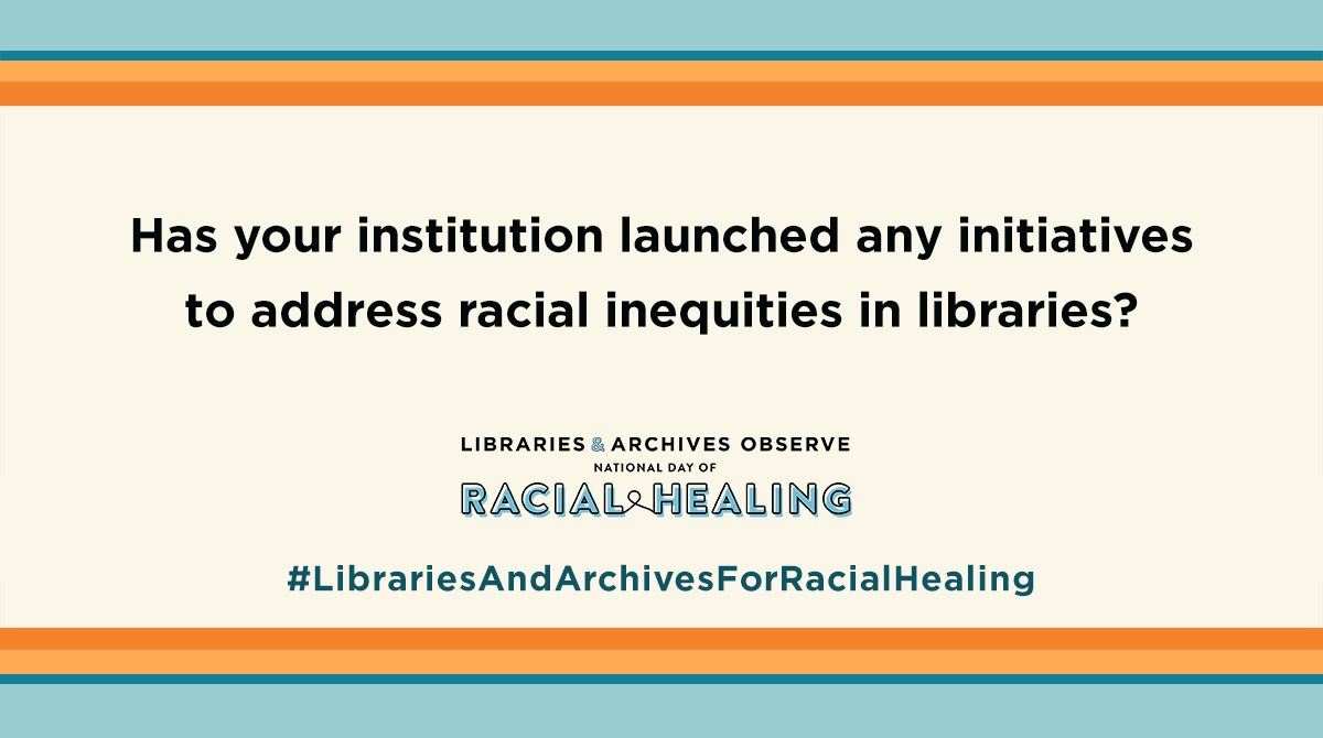 ALALibrary's tweet image. There&apos;s so much more work to do, but we are committed to increasing diversity in the library profession and promoting equity, diversity, and inclusion in libraries through programming, education, advocacy, reflection, and action. #LibrariesAndArchivesForRacialHealing #HowWeHeal