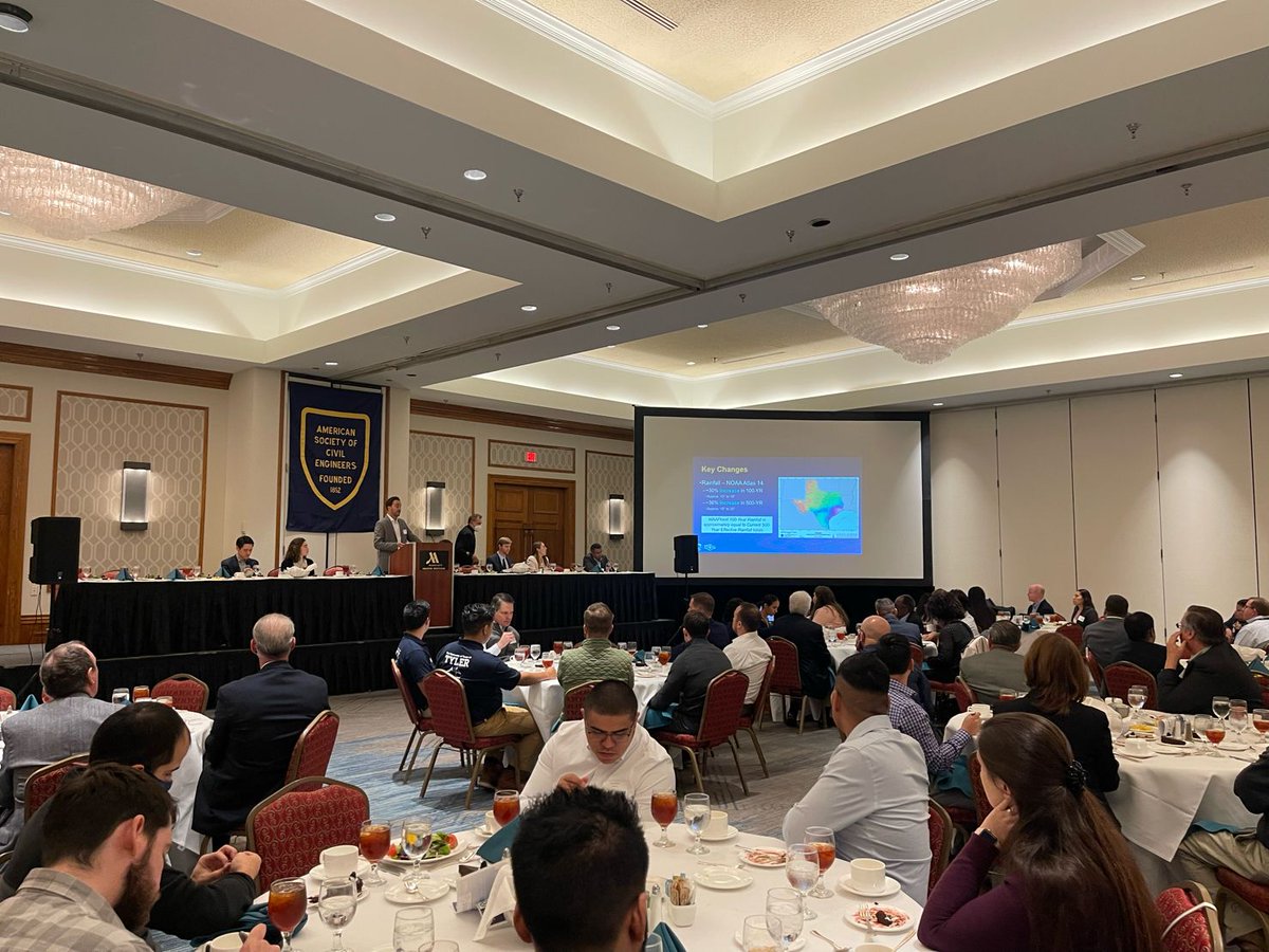 ASCEHouston's tweet photo. 1st Meeting of 2022 = β
πΉThank you to all attendees, members & non-members alike, for your support of our branch.π
πΉA special thanks to our keynote speaker, Brian Edmondson, PE, CFM from @hcfcd & our technical speaker, Dan Olson, PE, for their time.
#ASCEHouston #HCFCD https://t.co/UUAhlsJnFB