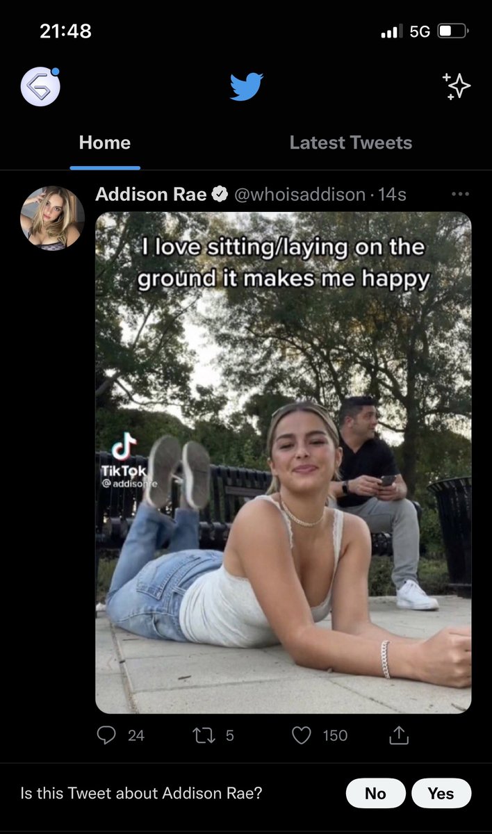 dreamwastaken's tweet photo. @whoisaddison Is this Tweet about Addison Rae? 

| No | Yes | https://t.co/CwuUfCyJSo