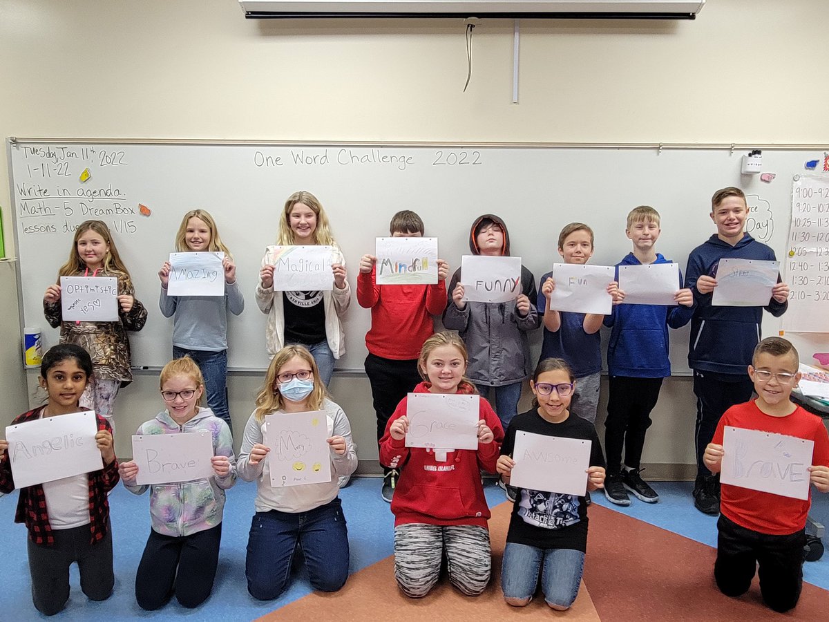 If you could choose just ONE WORD to help you have your best year ever what would it be? That's the One Word challenge that our students are staff are participating in thanks to author Jon Gordon. We encourage you to participate with us! <a href="/TV_Vikes/">Teays Valley Schools</a> #sciotostrong