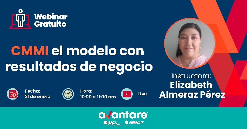 avantaremexico's tweet photo. 😎 Aprovecha para inscribirte a nuestro Webinar gratuito.
"CMMI el modelo con resultados de negocio"
📆 21 de enero ⏰10:00 a 11:00 am
Regístrate 👉 : https://t.co/kmfHBBhtUF
#Webinar #Avantare #Procesos #Organizaciones #Implementaciones #CMMI #ModelosDeNegocios https://t.co/kRv5Fd4L3j