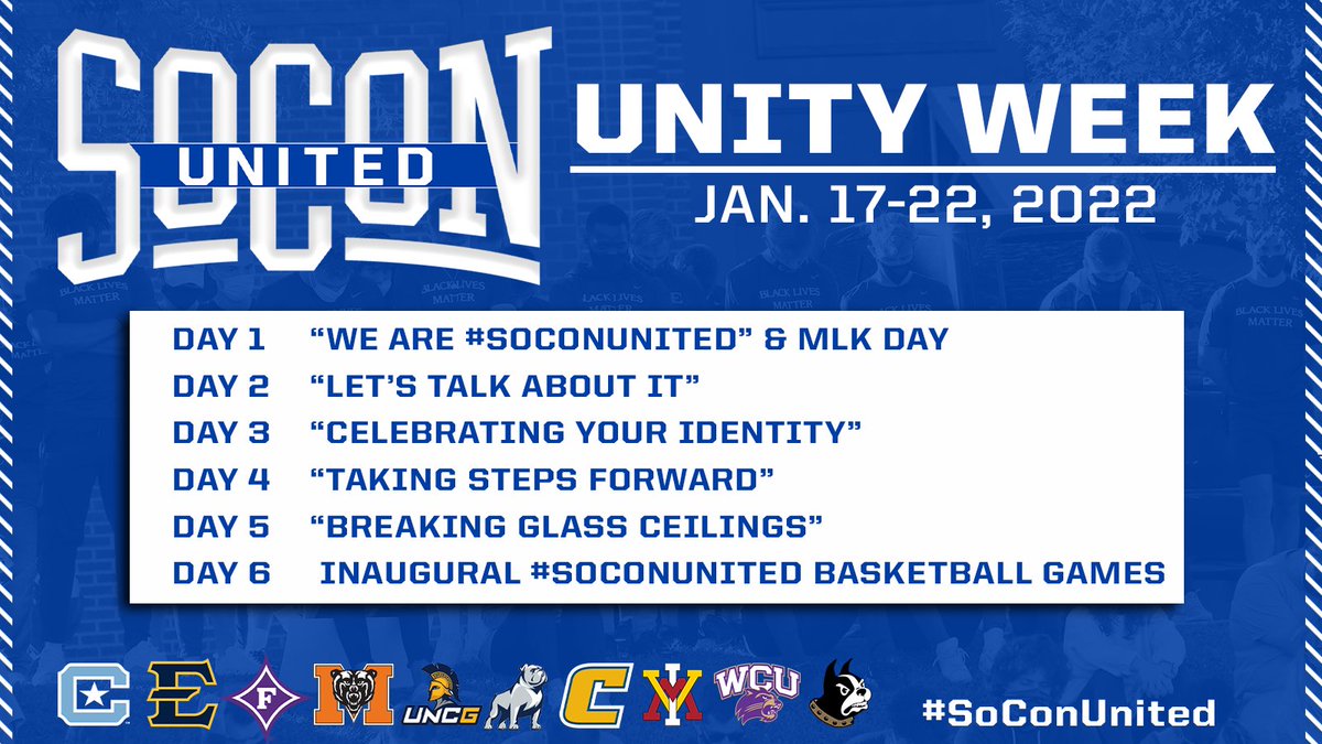 VMI_CADO's tweet photo. ICYMI: We are celebrating @SoConSports Unity Week! Follow along as we highlight and recognize efforts of diversity, equity, and inclusion across the conference. 

#SoConUnited | #VMISAAC | #RahVaMil https://t.co/XAkI4sifzi