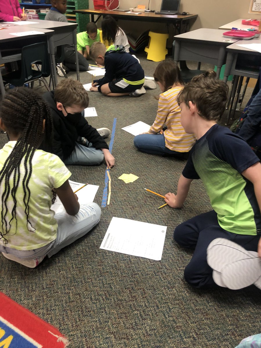 Math is so much fun! We measured different sizes tapes in class today with nonstandard units like baby feet, basketball player steps, and craft sticks 📏😊👣 #eseSOAR <a href="/HumbleISD_ESE/">Eagle Springs Elem</a>