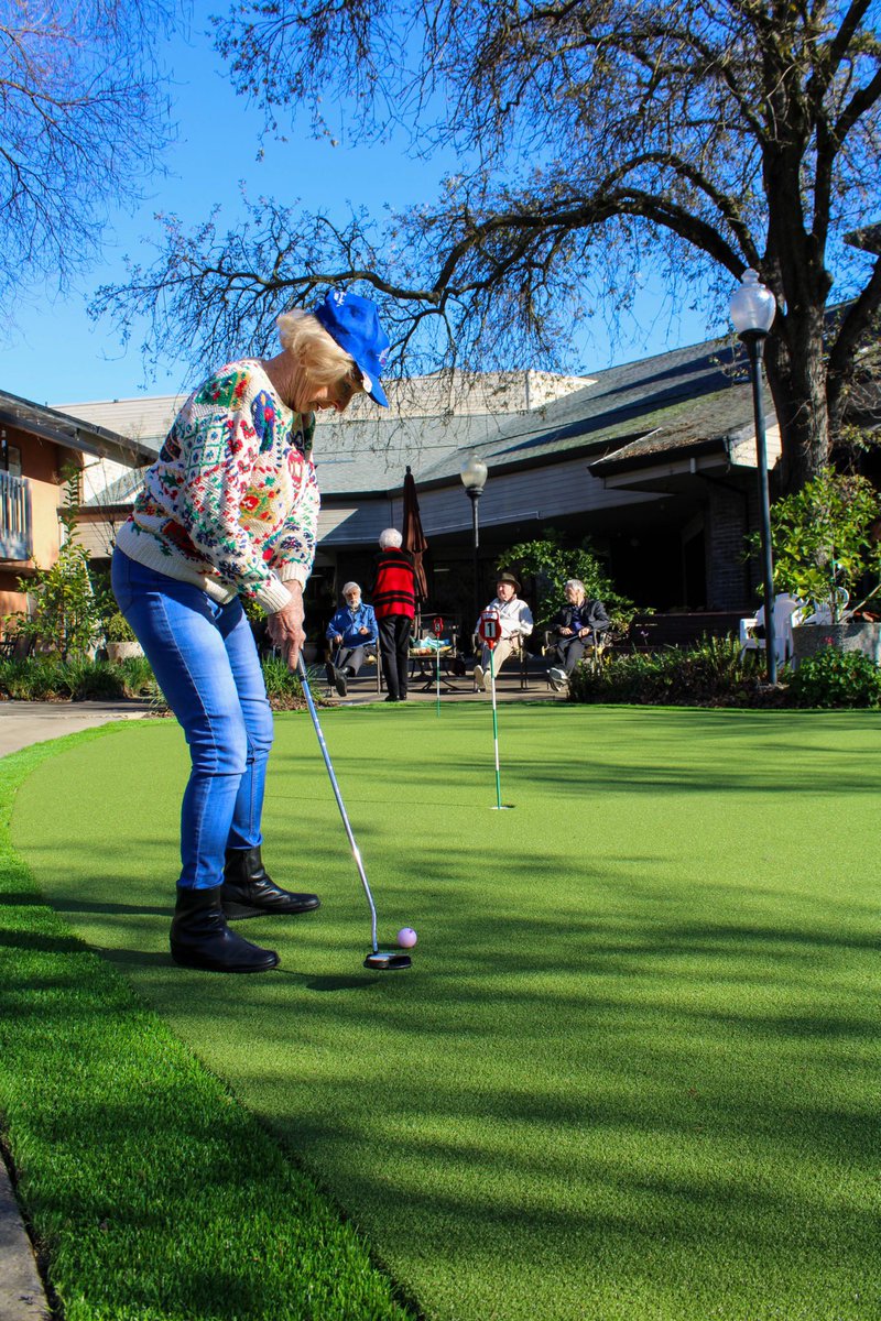 SierraRegency1's tweet photo. Nothing like a putting tournament in the morning.
Our residents enjoy a full activity program to keep them busy and minds enriched. 
Checkout our monthly activity colander on our website!

https://t.co/3BmlvBMpCb

#placercounty #rosevilleca #seniorliving #retirmentgoal #2022goal https://t.co/7Bmkyh9pH6