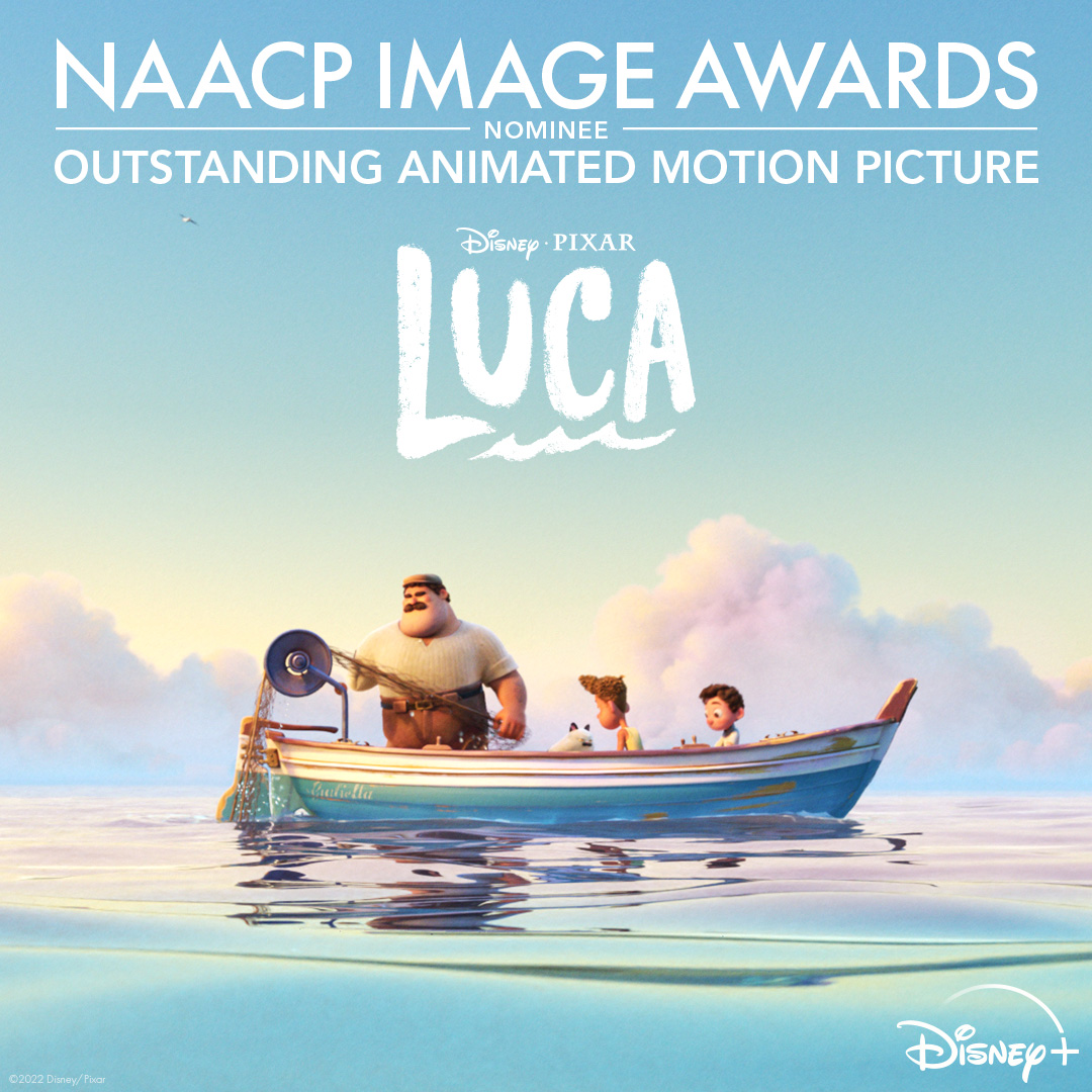 Big news for Portorosso! 🌊 Congratulations to #PixarLuca for its Outstanding Animated Motion Picture nomination from the #NAACPImageAwards!