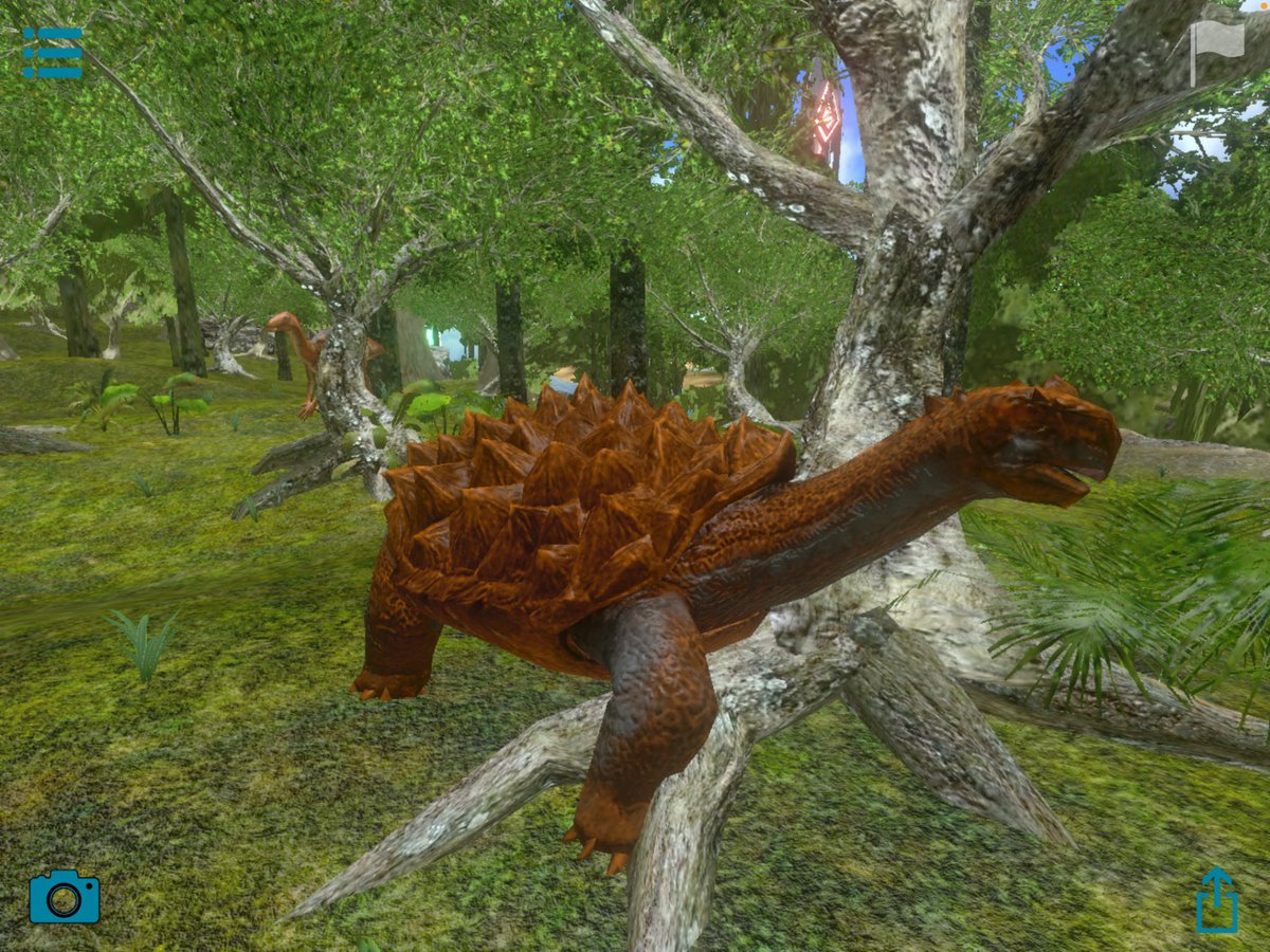 Candi45881868's tweet photo. From a distance it did look like an alpha Carbonemys … but, phew, it was just a cousin of a mutant ninja turtle 😅😜😂 @3nnx2 @PlayARKMobile #arkneversleeps https://t.co/Dlz05tC2Lj