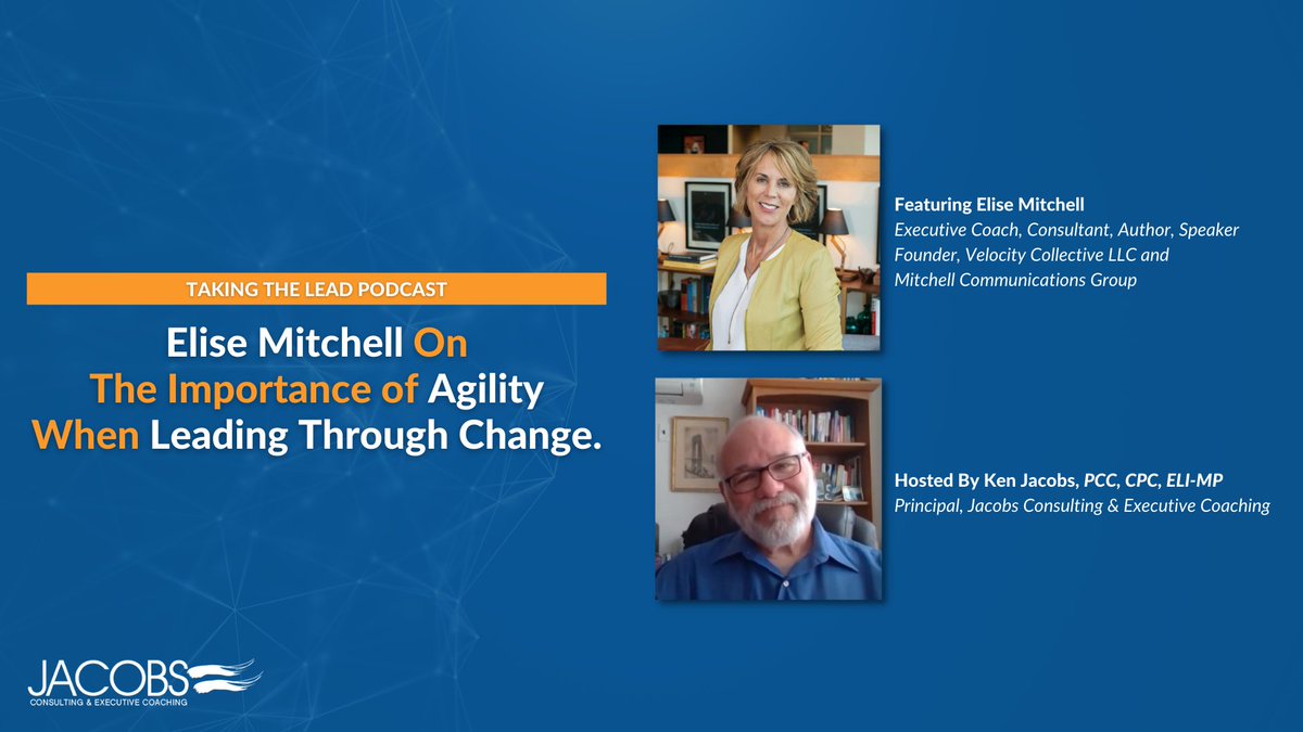 In these uncertain times, #leaders must be agile and willing to let go of what’s not working. <a href="/elisemitch/">Elise Mitchell</a> and I discuss this and share leadership insights on Taking the Lead. Watch it here: ow.ly/79Tl50HhXmB

#AgileLeaders #Agility #BusinessAgility #LeadingThroughChange