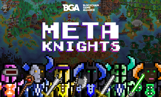 BGameAlliance's tweet photo. The @BGameAlliance is proud to announce @MetaKnightsNFT as a new sponsor! Meta Knights NFTs is a collection of 9999 Metaverse Knights defending The Meta Kingdom. The first ever 8 bit knight NFT. https://t.co/vRk1tNQ0my https://t.co/S66yb7IdGZ