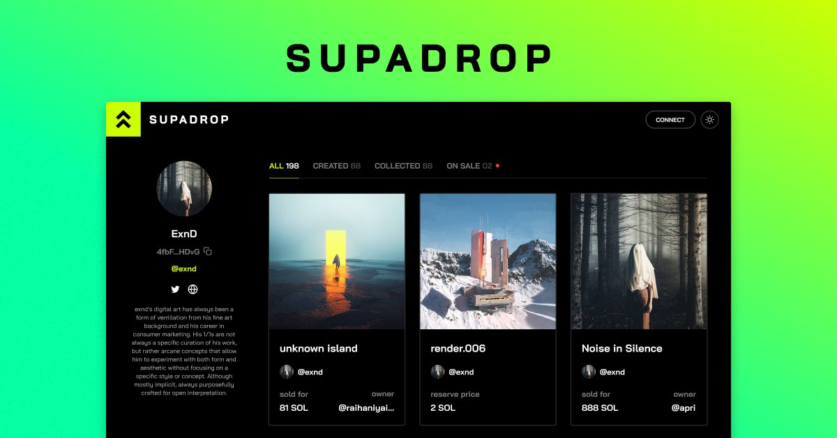 supadropnft's tweet photo. gm 🌅

as the time for @supadropnft to be released gets closer we’ll give some explanation why we're building this, the reasons we choose @solana, and everything you need to know about us.

click "show this thread" to see the 🧵🧵🧵 https://t.co/rYmMpqSmWi