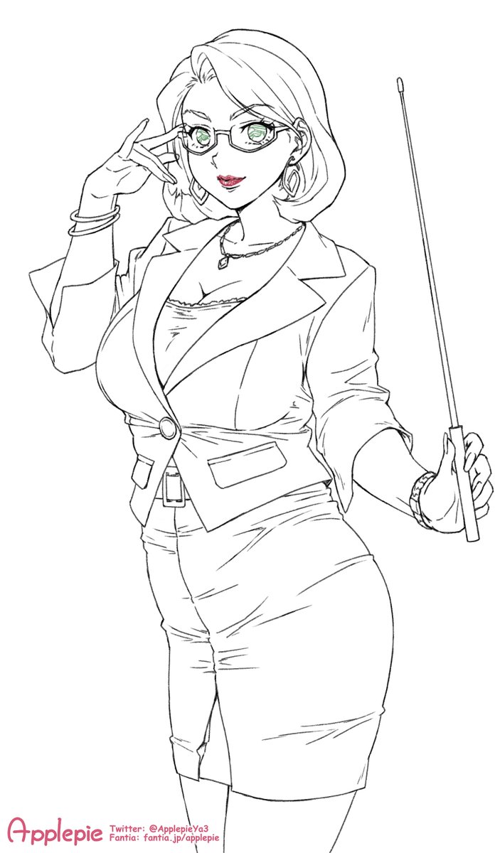 前に描いた肉便器枠採用新人女教師の先輩肉便器をデザインしてみました
かなりSな性格でドM教頭のお気に入り
催眠するとこの棒で尿道プレイしたり騎乗位でガンガンシゴキ上げて搾精します(という絵を左に追加予定です) 