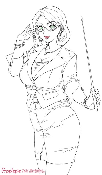 前に描いた肉便器枠採用新人女教師の先輩肉便器をデザインしてみました
かなりSな性格でドM教頭のお気に入り
催眠するとこの棒で尿道プレイしたり騎乗位でガンガンシゴキ上げて搾精します(という絵を左に追加予定です) 