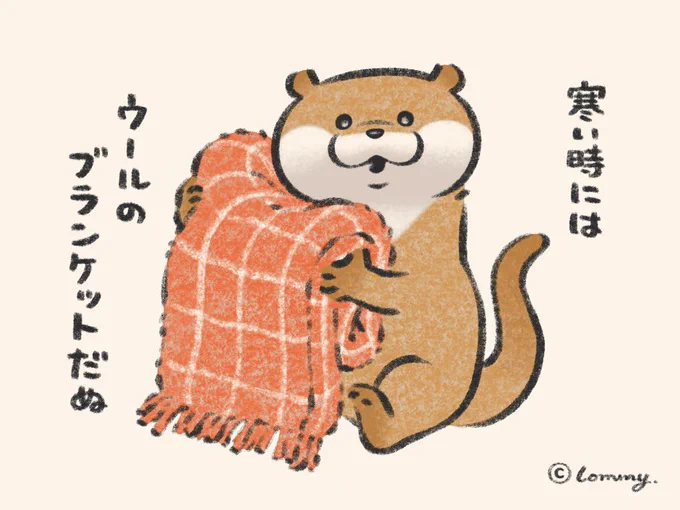 ウールになるの🐑⚡️
#カワウソ 