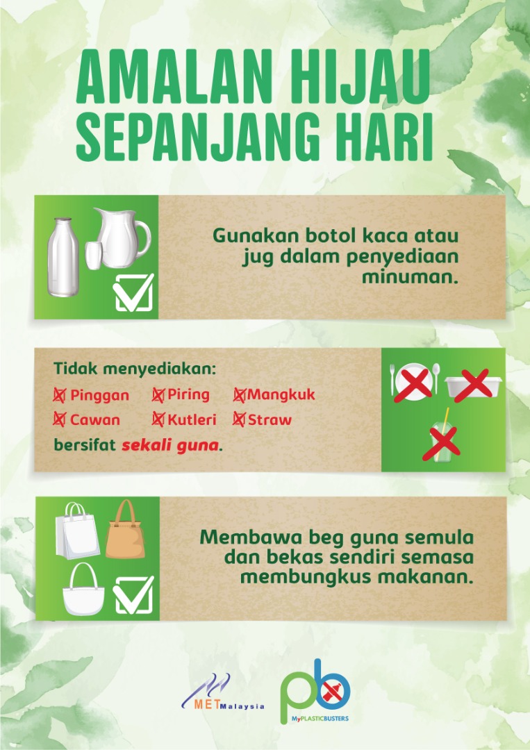 𝗔𝗠𝗔𝗟𝗔𝗡 𝗛𝗜𝗝𝗔𝗨 𝗦𝗘𝗣𝗔𝗡𝗝𝗔𝗡𝗚 𝗛𝗔𝗥𝗜. 🍃🍃🍃🍃🍃

Ayuh! Kita bersama-sama Hindari Plastik Sekali Guna! Be Fantastic! Use Less Plastic!

#PlasticBusters
#metmalaysia
#KementerianAlamSekitarDanAir
#MenangBersama