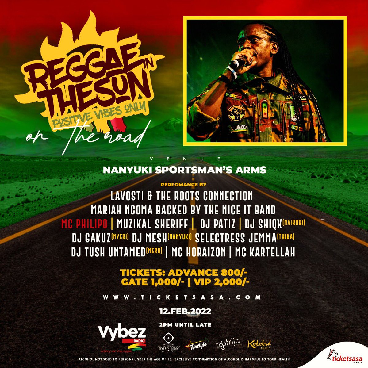 johniebegood33's tweet photo. GRAB YOUR ADVANCE TICKETS 🎫 NOW!!
DON’T WAIT UNTIL LAST MINUTE.
Dont miss out on the opportunity.
WEWE NA MBOGI YAKO.
Remind ur friend 2 remind a friend to remind a rasta.

CLICK  👉 https://t.co/zT6rI9yxKW

#ReggaeInTheSun
#OnTheRoad
#Nanyuki
#SportsmansArms
#PositiveVibesOnly https://t.co/aTxLExPQXR