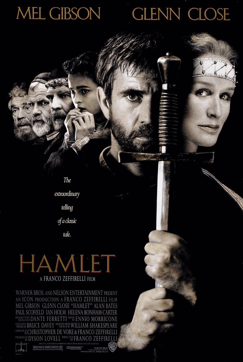 🎬MOVIE HISTORY: 31 years ago today, January 18, 1991, the movie ‘Hamlet’ opened in theaters!

#MelGibson #GlennClose #AlanBates #PaulScofield #IanHolm #HelenaBonhamCarter #StephenDillane #NathanielParker #MichaelMaloney