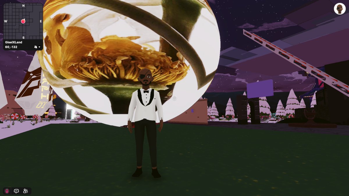 I found this beautiful globe shaped artistic piece at "GiselXLand" (60, -132). View from outside 1st, then inside.