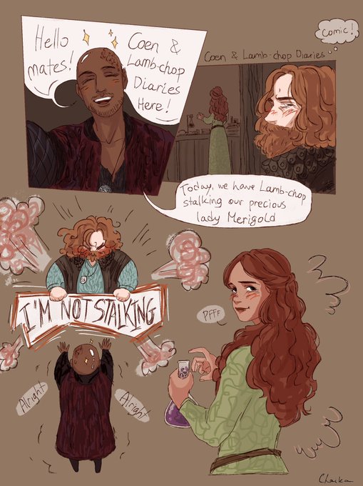 Coen &amp; Lamb-chop diaries but in comic! #thewitcher 