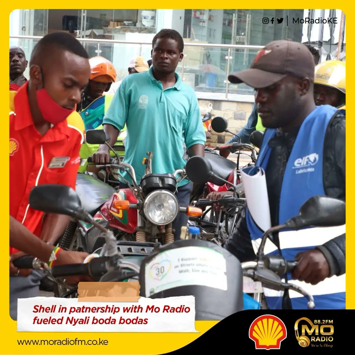 MoRadioKE's tweet photo. Yesterday Radio 88.2 FM listeners  enjoyed free fuel courtesy of Shell at Shell Nyali Links Road . 
 #JazaRahaNashell #ShindaNyumba 
Tune in to Mo Radio 88.2 FM to find out where we will be heading next!
#shellkenya @Shell_Kenya https://t.co/dqJzBgSWdK