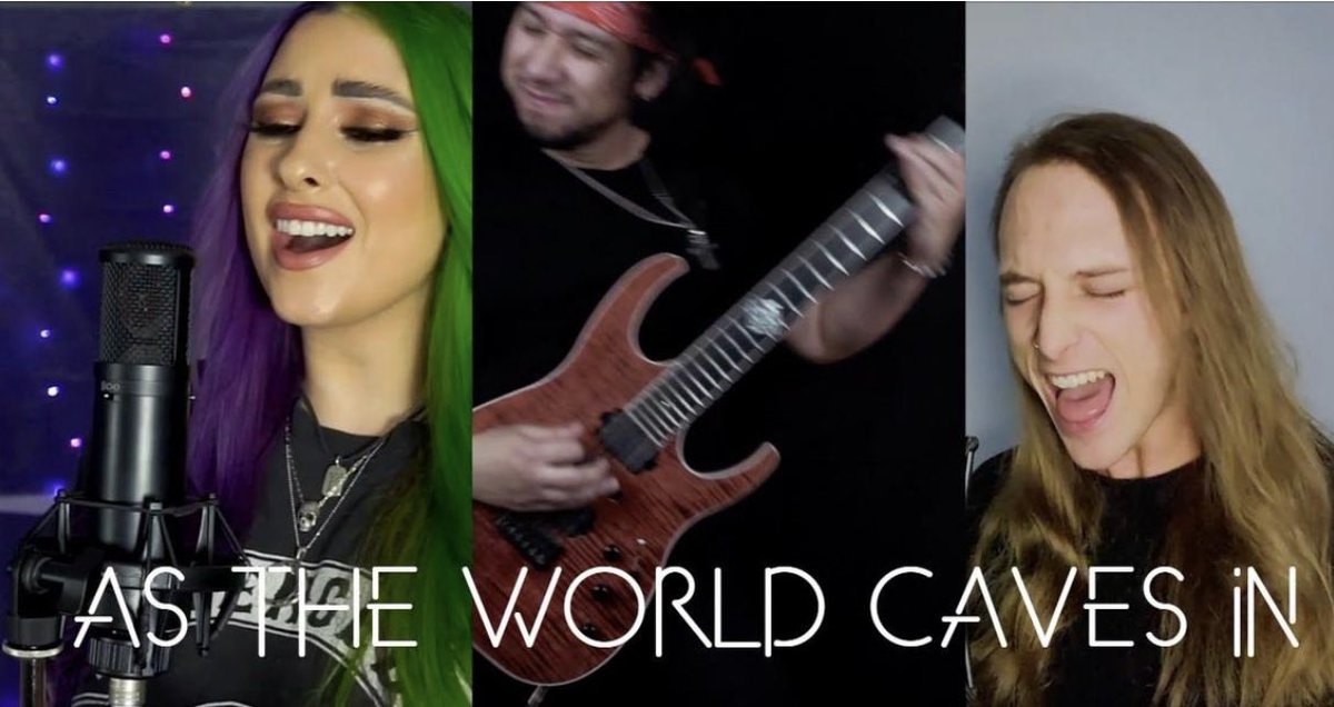 Have you checked out my cover of “As The World Caves In” with <a href="/redhandedChris/">Chris Mifsud</a> and <a href="/ParkerAndreww/">Tired</a> 😊🤘🏼

Stream/download it now! 
lnk.to/AsTheWorldCave…