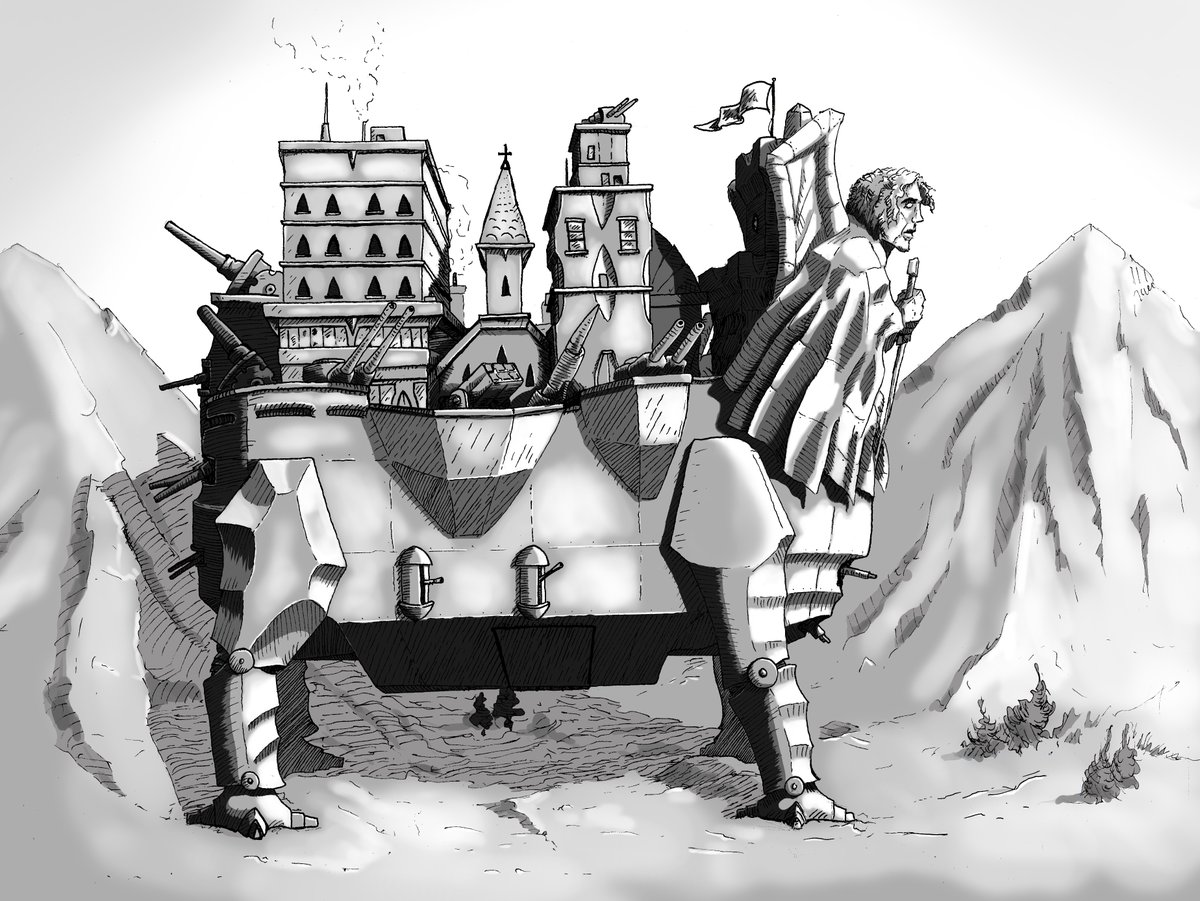 TriceratopsMr's tweet photo. The Walking City of St Michaels
#RedAries #OSR #DnD https://t.co/hQAzfUFBIV