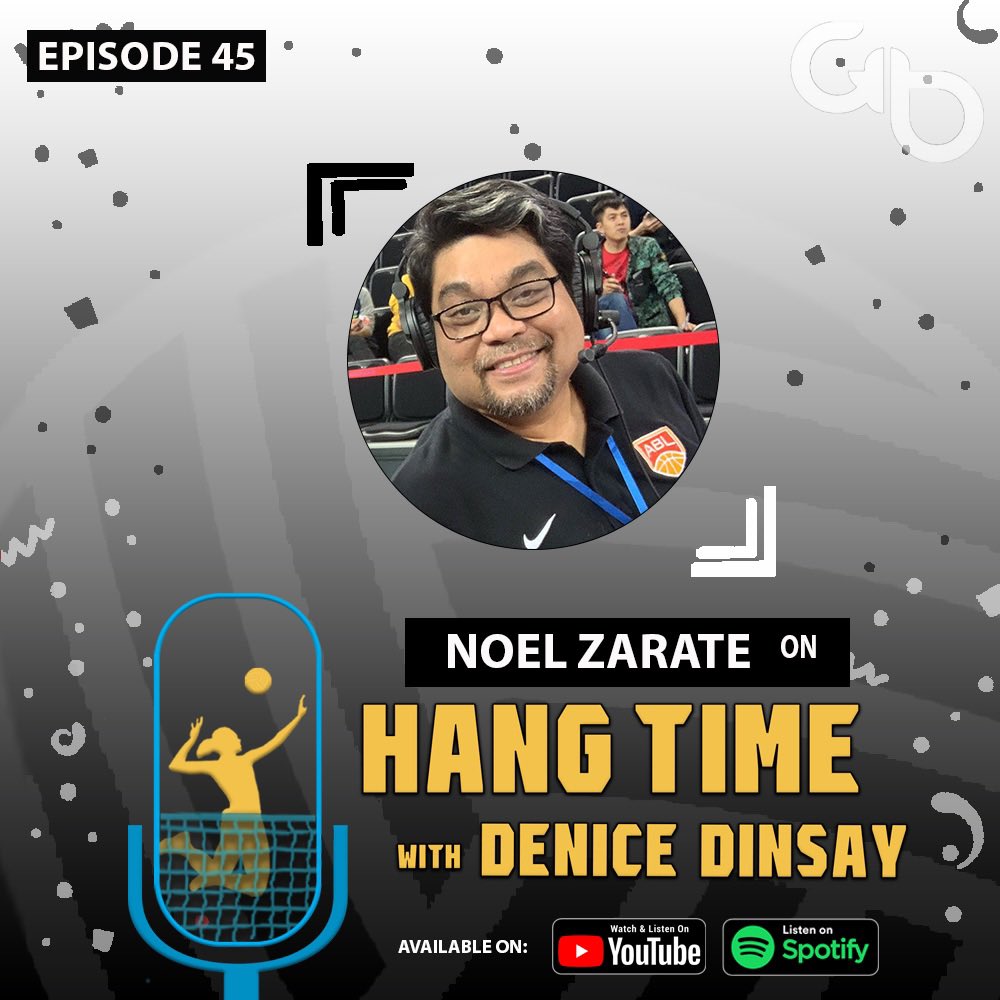 GloballyBallin's tweet photo. A familiar face to fans of An Eternity of Basketball, Noel Zarate, joined @dnicednsay for Episode 45 of Hang Time and talked all things broadcasting. Check it out with the link below!👇🏼🎙
🔹
#GloballyBallin #Basketball #Volleyball #PVL #PBA #AEOB
🔹
https://t.co/SatZrvjsAq https://t.co/EX7xLvfU5y
