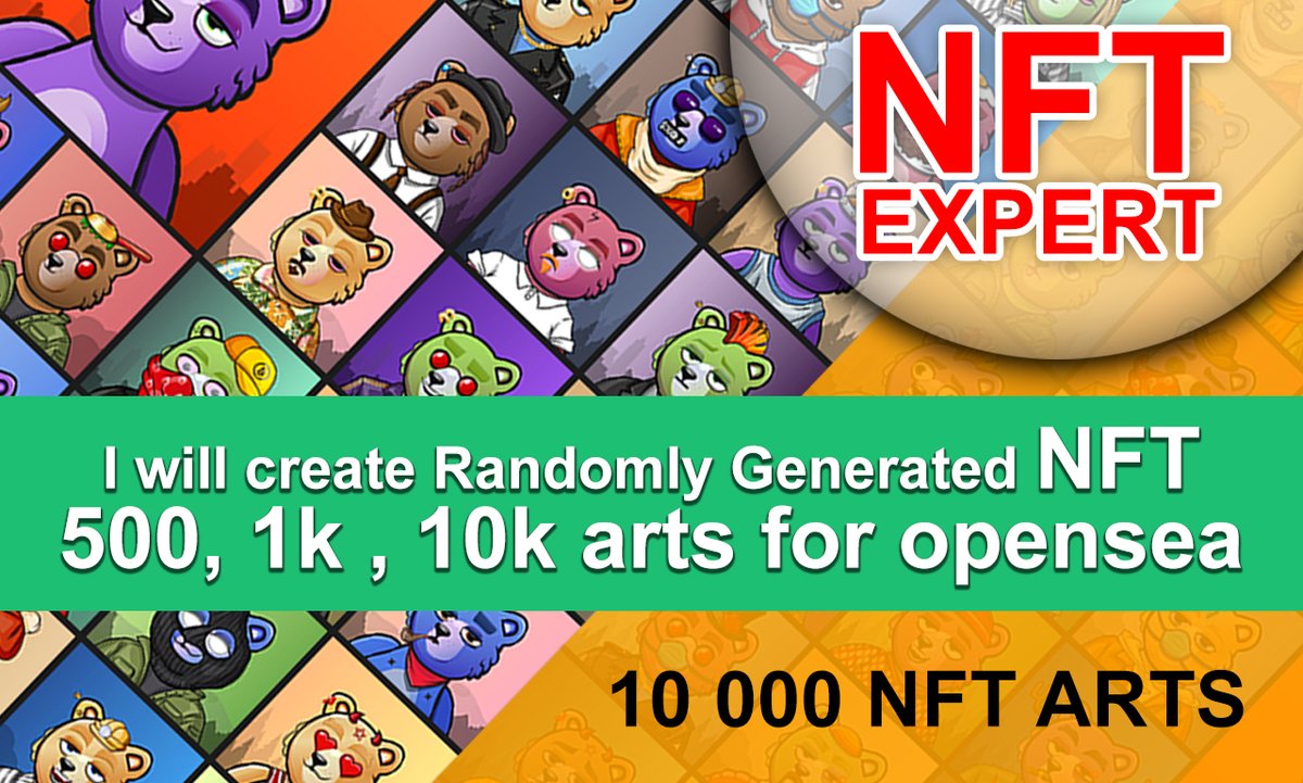 Aer you looking for the NFT collection?
I will create randomly generated nft 500, 1k, 10k arts for opensea?

More info/Order: fiverr.com/share/9bollj