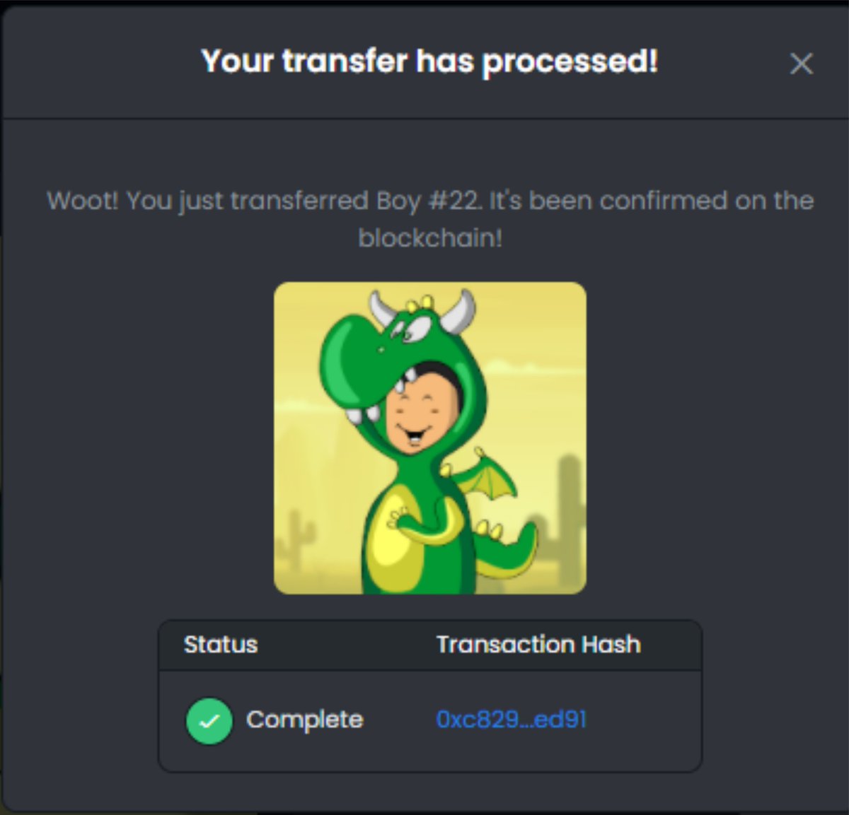 CraftCrusty's tweet photo. Just already send my #NFT to the winner of my #Giveaways .

CONGRATULATIONS TO @jdblazey  🏆🏆🏆
see you on my another give away. Stay Tune

#NFTCommmunity #NFTGiveaway #NFTs #NFTartist https://t.co/uilo3xa0d9