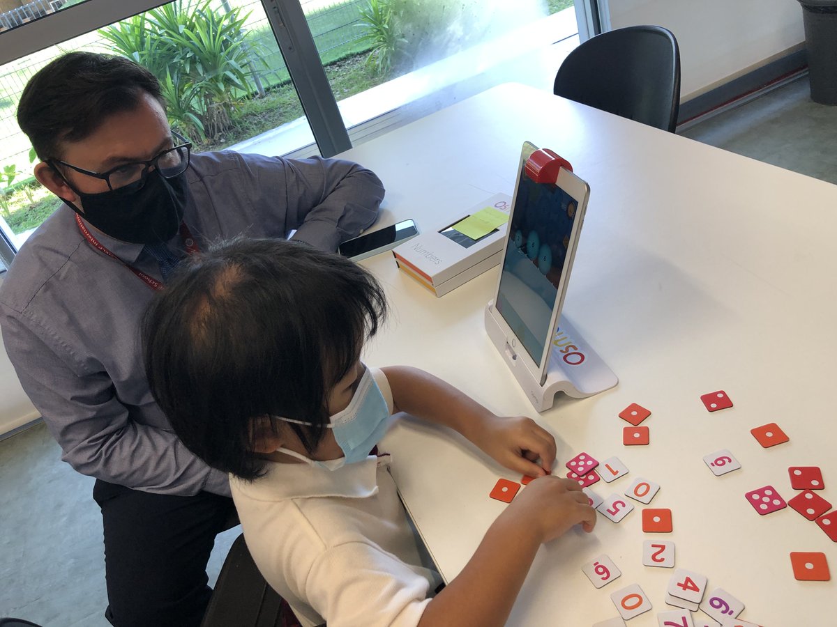 Year 1 children have had the chance to use <a href="/PlayOsmo/">Osmo</a> for their interactive Mathematic in STEAM. #HIS_Learning <a href="/HELPISKL/">HELP International School</a>