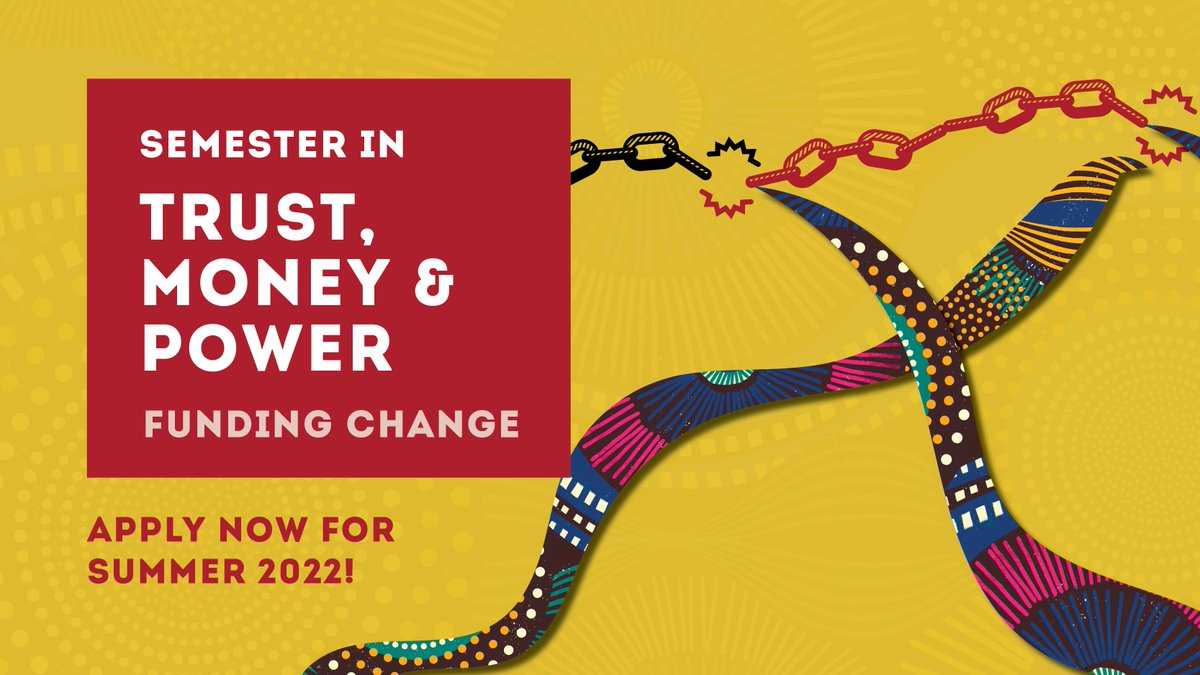 This summer's Semester in Dialogue will be the very last one taught by @SFUDialogue ED @ShaunaSylvester. Don't miss your chance! Register today for Trust, Money and Power: Funding Change. ow.ly/NbEE50HxuP0

Apply by February 18 2022