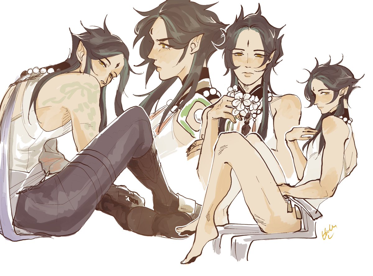 i like his legs lol #原神 #xiao