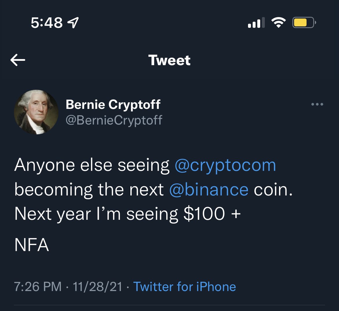 BernieCryptoff's tweet photo. When @davidgokhshtein copies your tweet…no hate. Great minds think alike. https://t.co/CH7KLzSSlM
